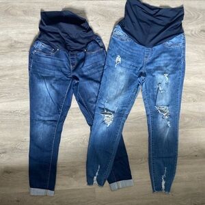 Blue Distressed Women Jeans